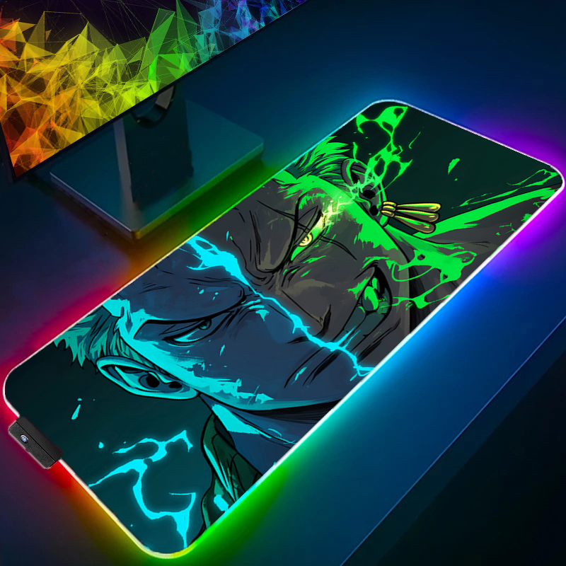 Video Gaming Accessories - 원피스 조로 마우스 패드 RGB 게임