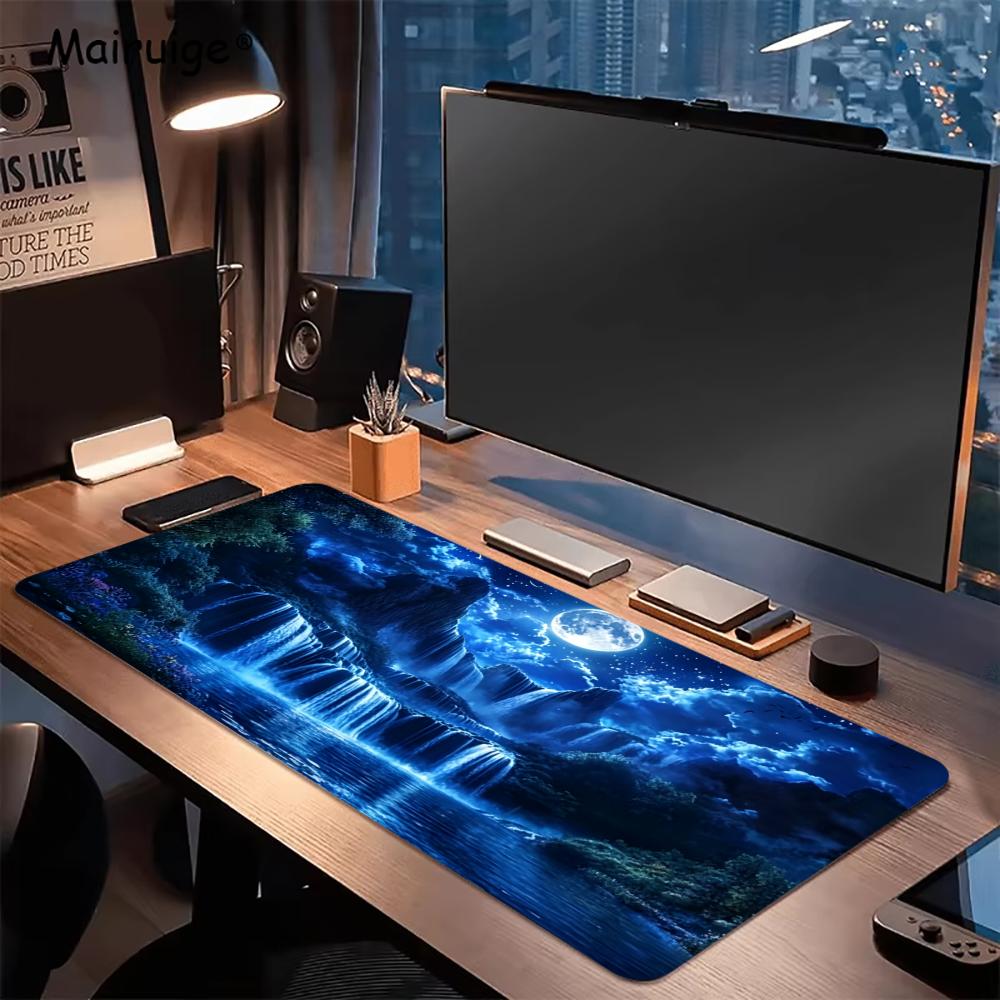 달빛 아래 폭포 풍경 PC 게임 액세서리 데스크 오거나 - Gaming Accessories Organizer 리뷰 및 가격