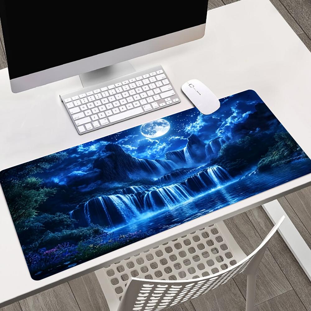 달빛 아래 폭포 풍경 PC 게임 액세서리 데스크 오거나 - Gaming Accessories Organizer 리뷰 및 가격