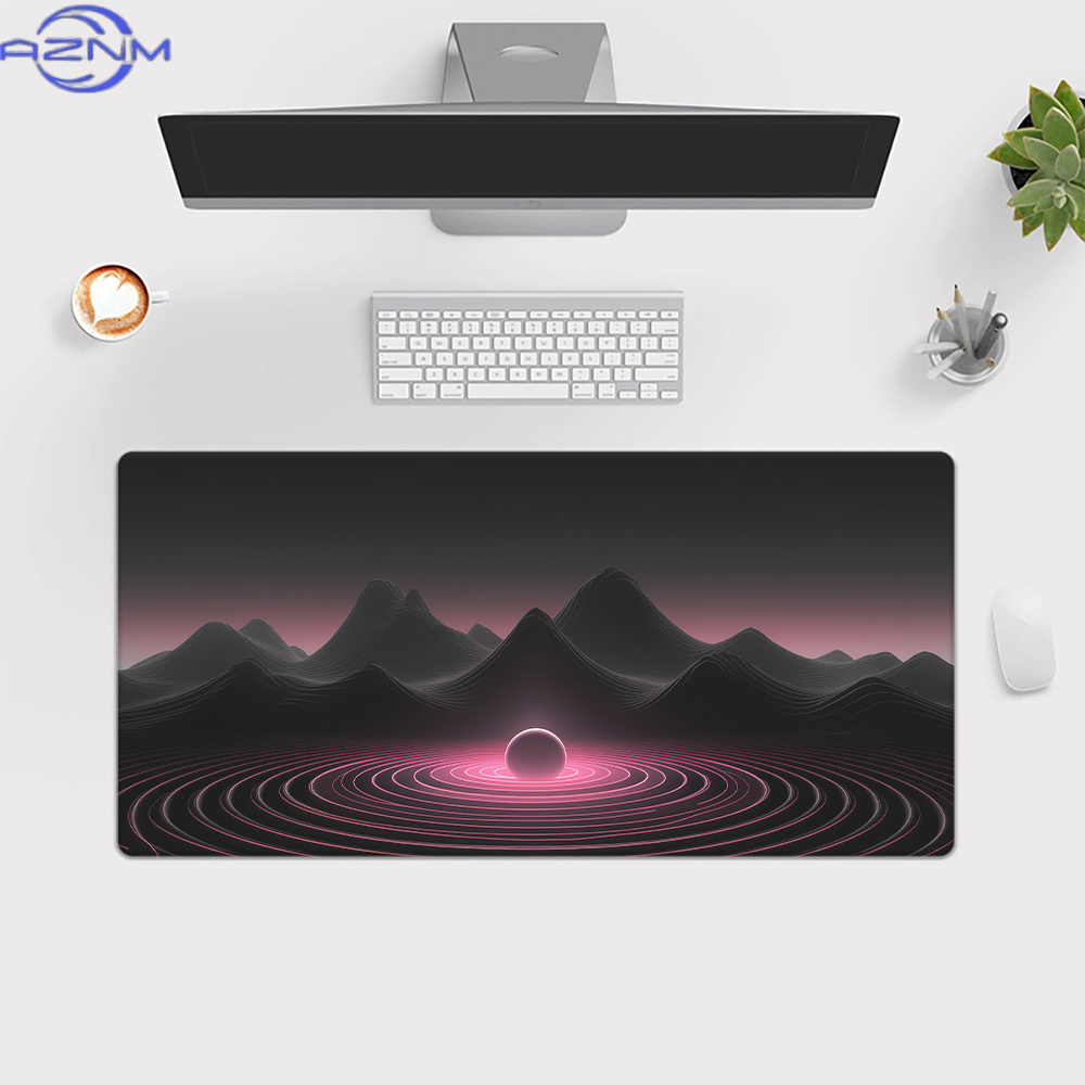 1pc 핑크 뮤직 웨이브 아이디어 마우스패드, 사무실  - Gaming Accessories Ideas 리뷰 및 가격