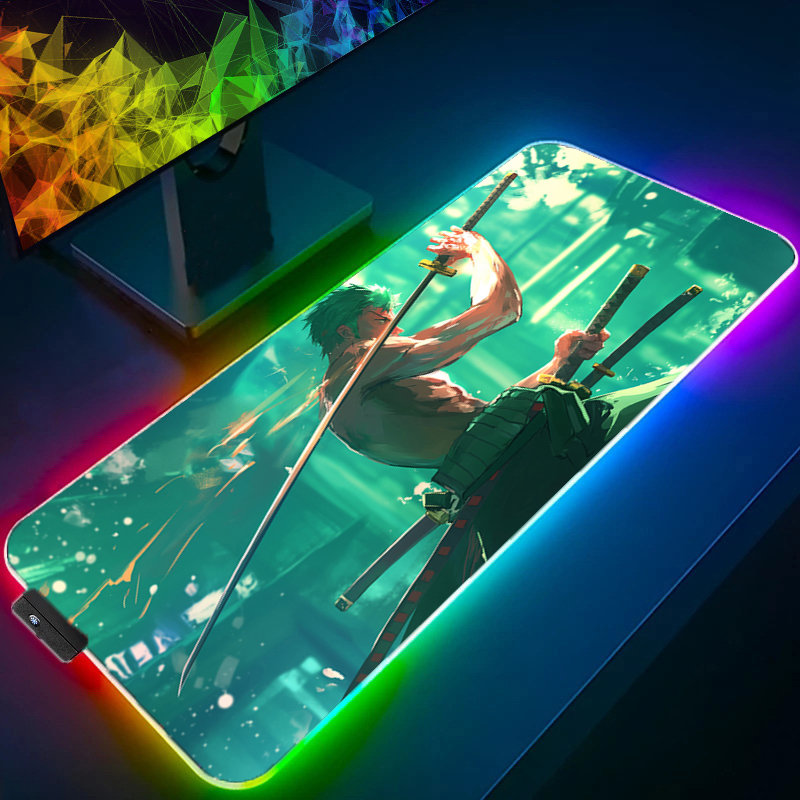 원피스 조로 마우스 패드 RGB 게임 액세서리 Gabi - Video Gaming Accessories 리뷰 및 가격