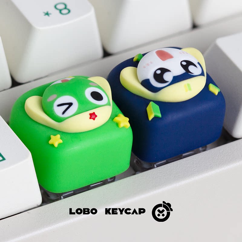 Keroro 테마 애니메이션 키캡 기계식 키보드 수지  - Gaming Accessories Cute 리뷰 및 가격