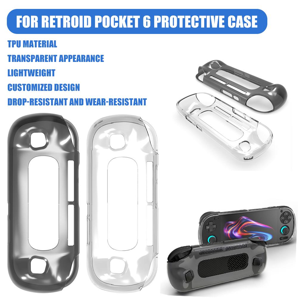 레트로이드 포켓 6용 보호 케이스 투명 TPU 소프트  - Gaming Accessories Dropshipping 리뷰 및 가격