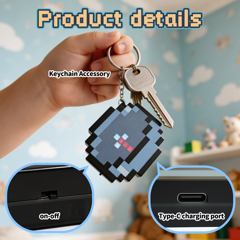 2026 신형 충전식 픽셀 나침반 열쇠고리 휴대용 이동 - Gaming Accessories Girls 리뷰 및 가격